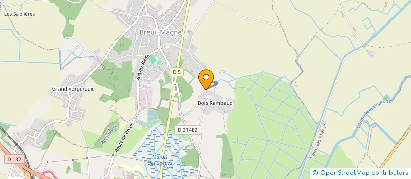 localisation de l'entreprise SCI DU BOIS RAMBAUD  BREUIL-MAGNE