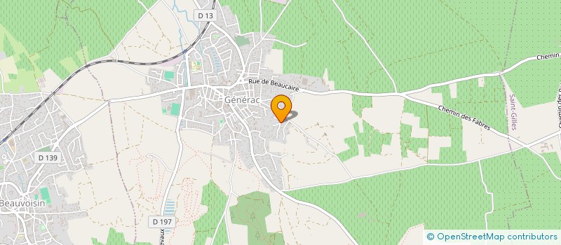 localisation de l'entreprise SCI DU BOIS ROND  GENERAC