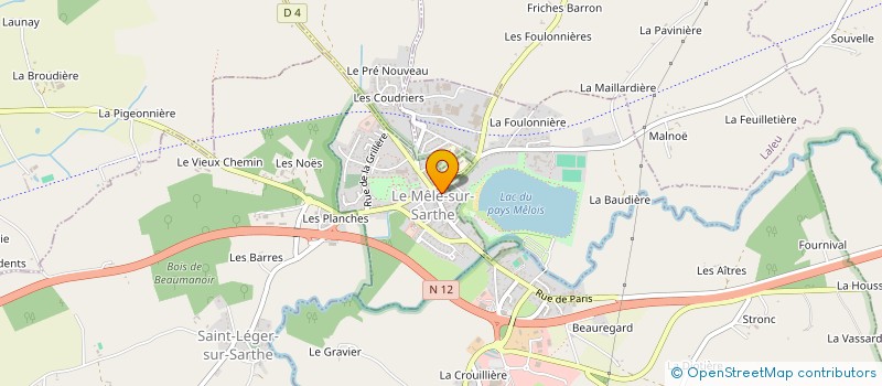 localisation de l'entreprise SCI DU BOIS ROND à LE MELE-SUR-SARTHE