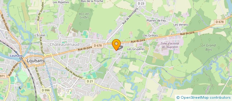 localisation de l'entreprise SCI DU BOIS RUBIN à LOUHANS