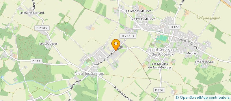 localisation de l'entreprise SCI DU BOIS SAINT VIVIEN  NIEUL-LES-SAINTES