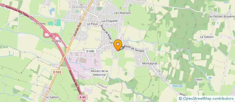 localisation de l'entreprise SCI DU BOIS SEC  FEILLENS