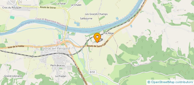 localisation de l'entreprise SCI DU BOIS-SIORAC  SIORAC-EN-PERIGORD