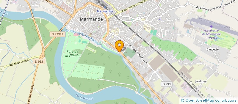 localisation de l'entreprise SCI DU BOIS VERT  MARMANDE