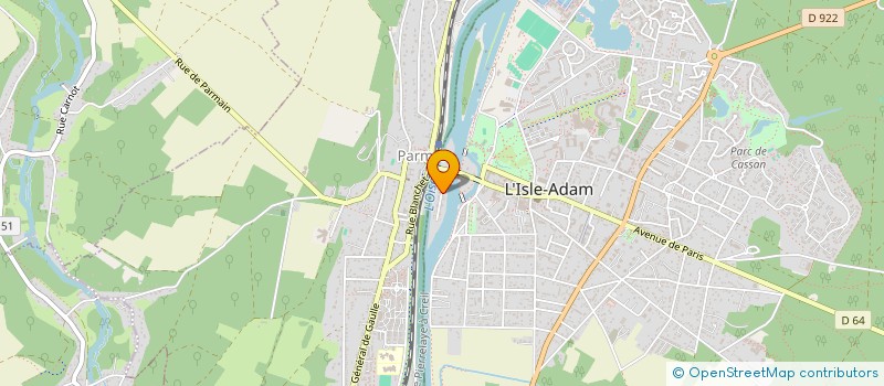 localisation de l'entreprise SCI DU BOIS VERT  L'ISLE-ADAM