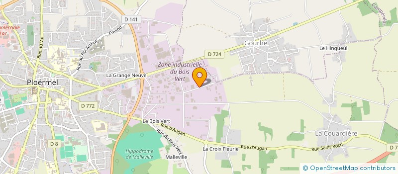 localisation de l'entreprise SCI DU BOIS VERT  PLOERMEL