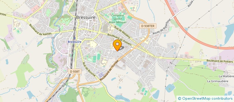 localisation de l'entreprise SCI DU BOIS VERT  BRESSUIRE