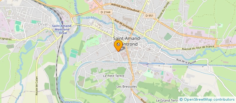localisation de l'entreprise SCI DU BOISCHAUT  SAINT-AMAND-MONTROND