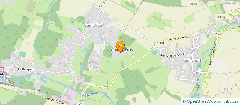 localisation de l'entreprise SCI DU BOISLISLE  GOINCOURT