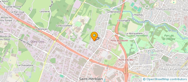 localisation de l'entreprise SCI DU BOISSEAU  ST-HERBLAIN