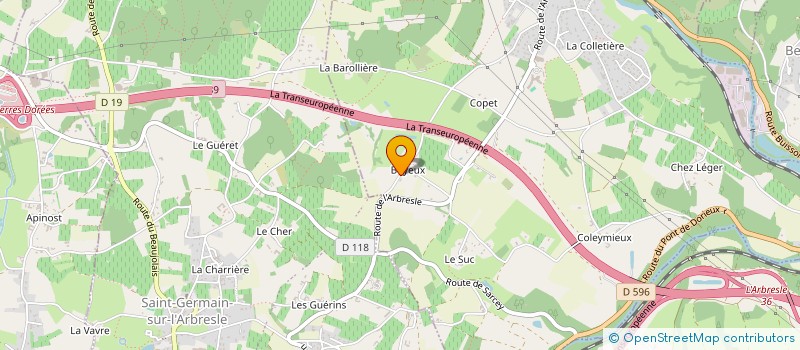 localisation de l'entreprise SCI DU BOITTIER à CHATILLON