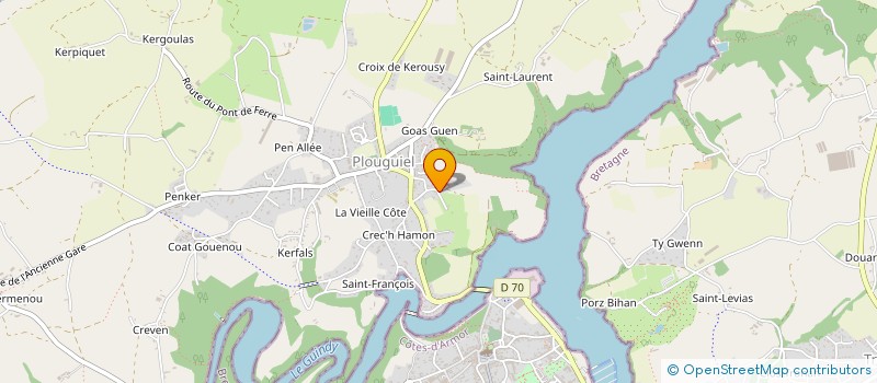 localisation de l'entreprise SCI DU BOLOI  PLOUGUIEL