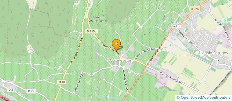 localisation de l'entreprise SCI DU BON D'YEU  ALOXE-CORTON