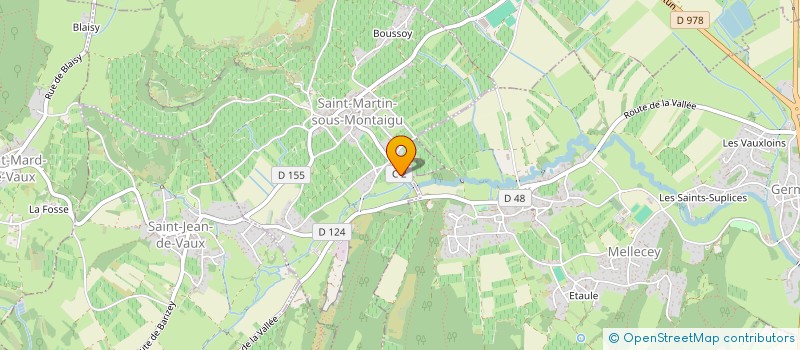 localisation de l'entreprise SCI DU BON LAIT  SAINT-MARTIN-SOUS-MONTAIGU