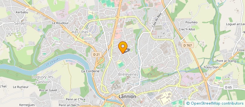 localisation de l'entreprise SCI DU BON LOGIS  LANNION