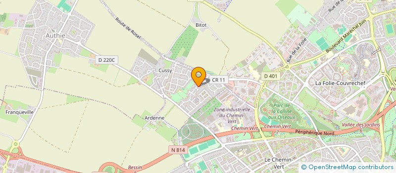 localisation de l'entreprise SCI DU BON ROI RENE  SAINT-GERMAIN-LA-BLANCHE-HERBE