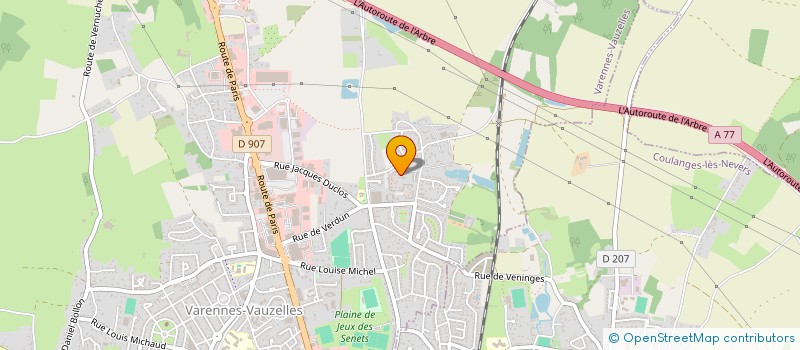 localisation de l'entreprise SCI DU BON SENS  VARENNES-VAUZELLES