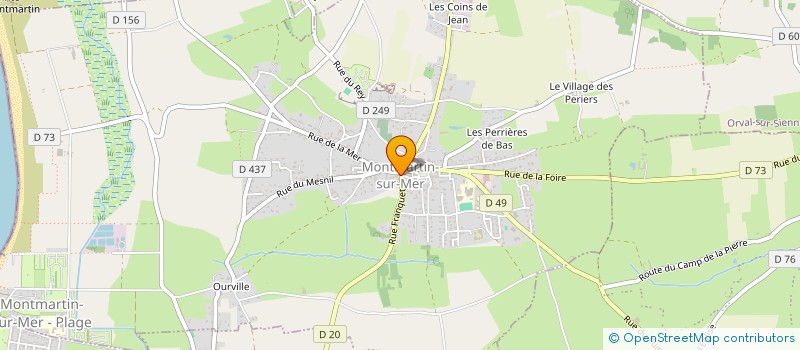 localisation de l'entreprise SCI DU BON VIEUX TEMPS  MONTMARTIN-SUR-MER