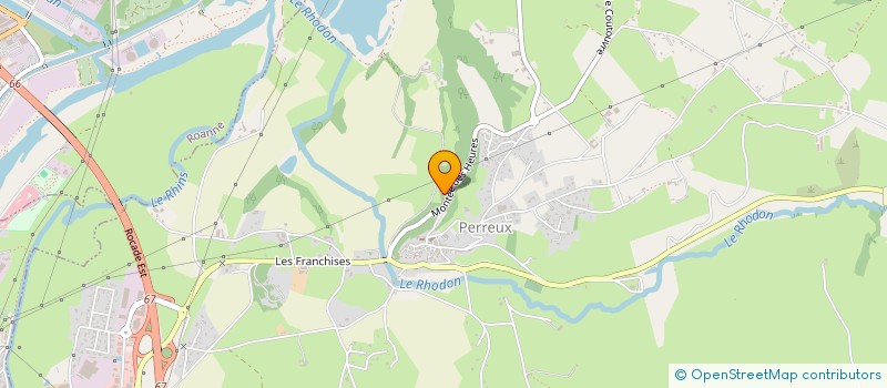 localisation de l'entreprise SCI DU BONHEUR  PERREUX