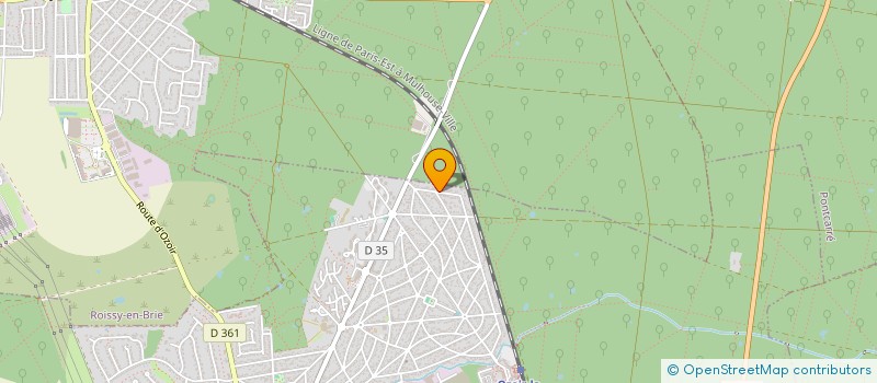 localisation de l'entreprise SCI DU BONHEUR  OZOIR-LA-FERRIERE