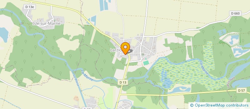 localisation de l'entreprise SCI DU BONHEUR  LARZICOURT