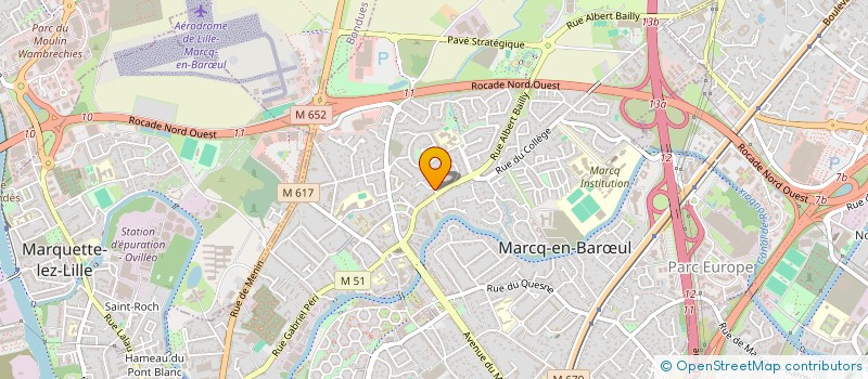 localisation de l'entreprise SCI DU BONHEUR à MARCQ-EN-BARŒUL