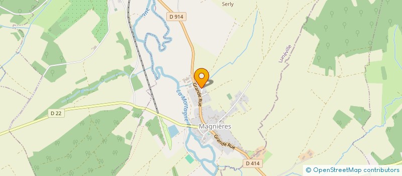 localisation de l'entreprise SCI DU BONHEUR  MAGNIERES