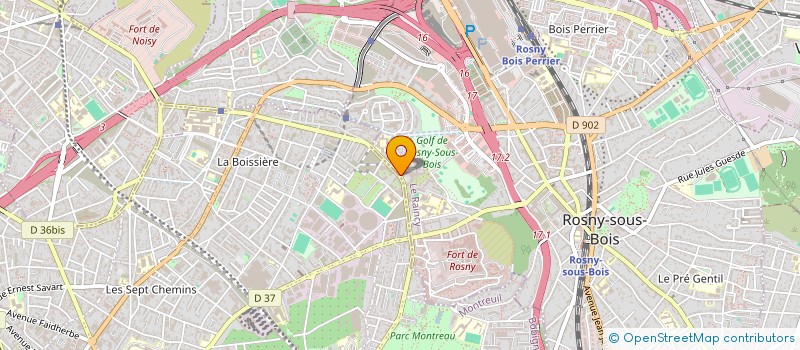 localisation de l'entreprise SCI DU BONHEUR à ROSNY-SOUS-BOIS