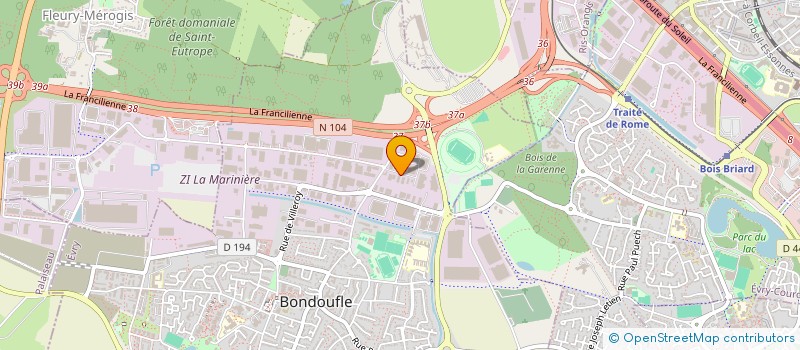 localisation de l'entreprise SCI DU BONHEUR à BONDOUFLE
