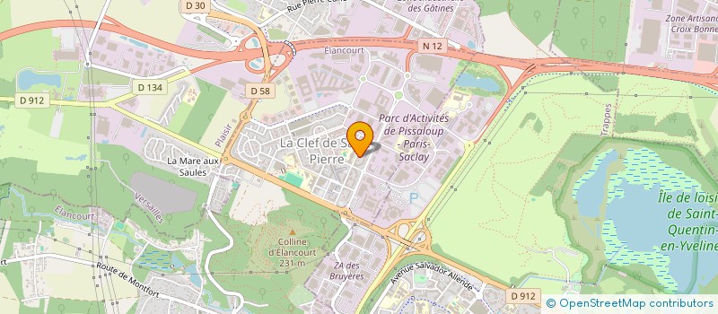 localisation de l'entreprise SCI DU BONHEUR  ELANCOURT