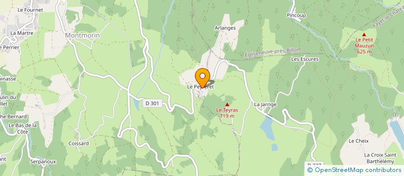 localisation de l'entreprise SCI DU BONHEUR ABSOLU  FAYET-LE-CHATEAU