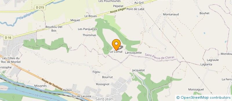 localisation de l'entreprise SCI DU BONHEUR EN FAMILLE  SAINT-PIERRE-DE-CLAIRAC