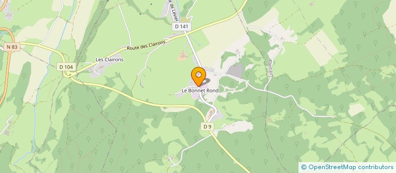 localisation de l'entreprise SCI DU BONNET ROND  PUGEY