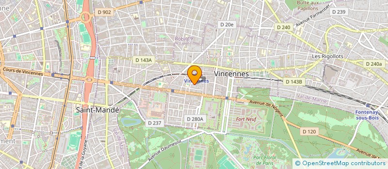 localisation de l'entreprise SCI DU BONOBO à VINCENNES