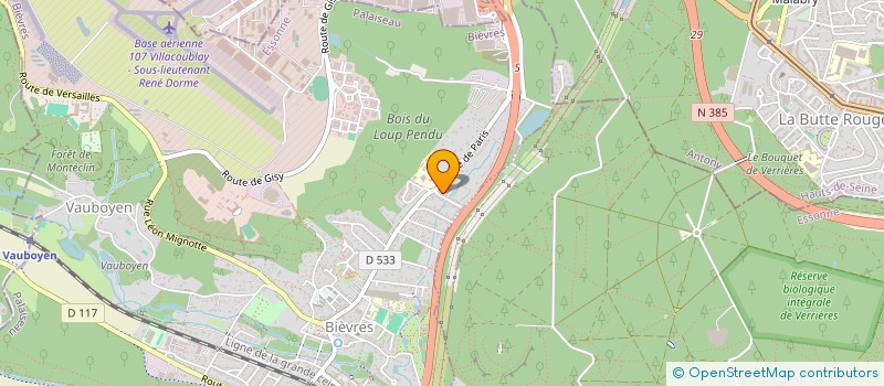 localisation de l'entreprise SCI DU BONRETOUR  BIEVRES