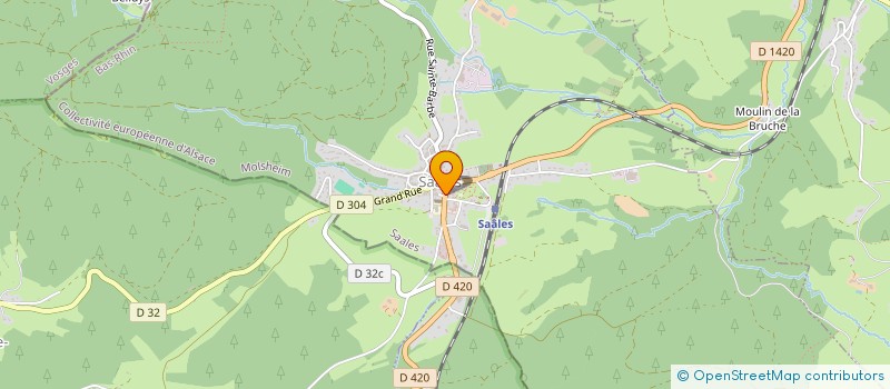 localisation de l'entreprise SCI DU BORD DE BRUCHE  SAALES