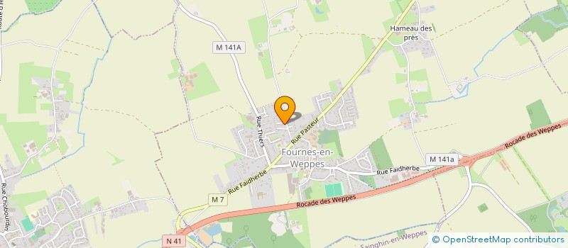 localisation de l'entreprise SCI DU BORD DE DEULE  FOURNES-EN-WEPPES