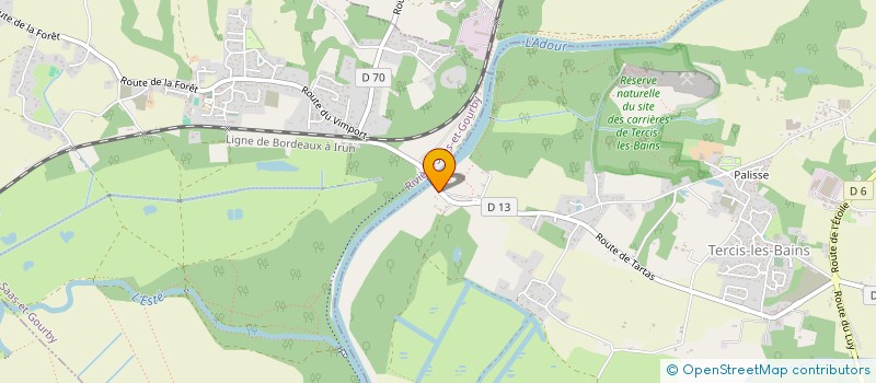 localisation de l'entreprise SCI DU BORD DE L ADOUR à TERCIS-LES-BAINS