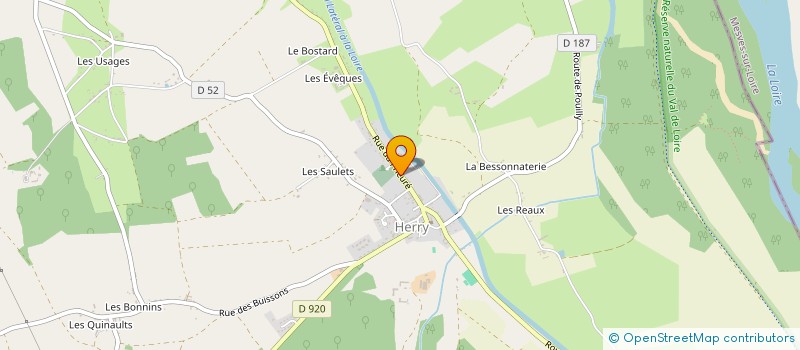 localisation de l'entreprise SCI DU BORD DE L EAU  HERRY