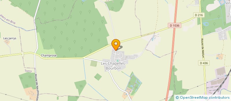 localisation de l'entreprise SCI DU BORD DE L'EAU  LES CHAPELLES-BOURBON