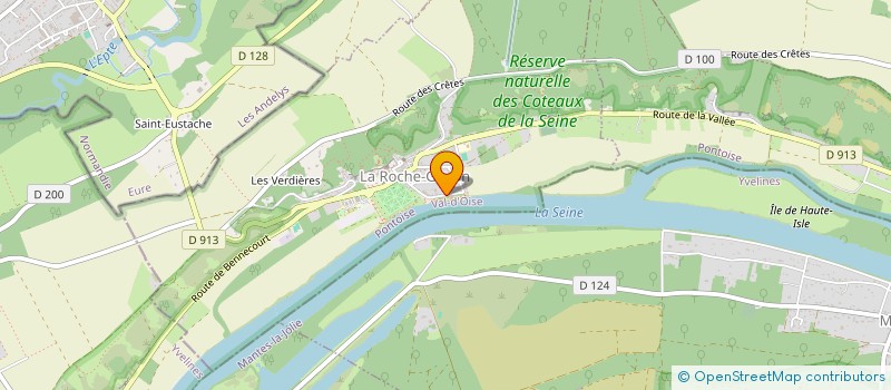 localisation de l'entreprise SCI DU BORD DE L'EAU  LA ROCHE-GUYON