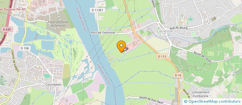 localisation de l'entreprise SCI DU BORD DE L'EAU  LATRESNE