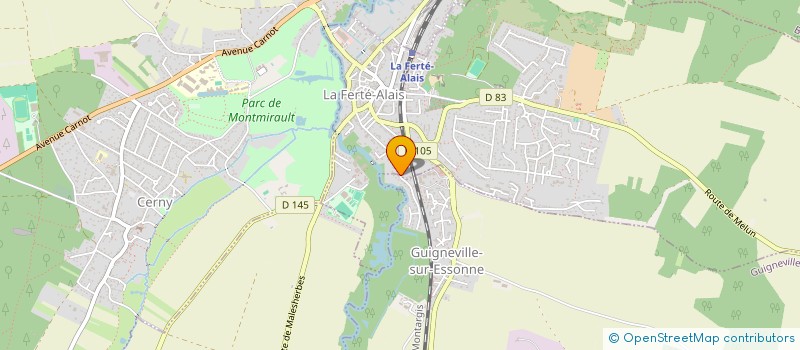 localisation de l'entreprise SCI DU BORD DE L'EAU  GUIGNEVILLE-SUR-ESSONNE