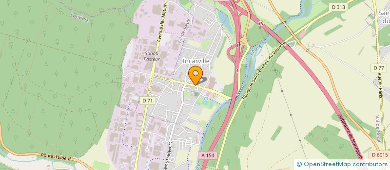 localisation de l'entreprise SCI DU BORD DE L'EURE  INCARVILLE