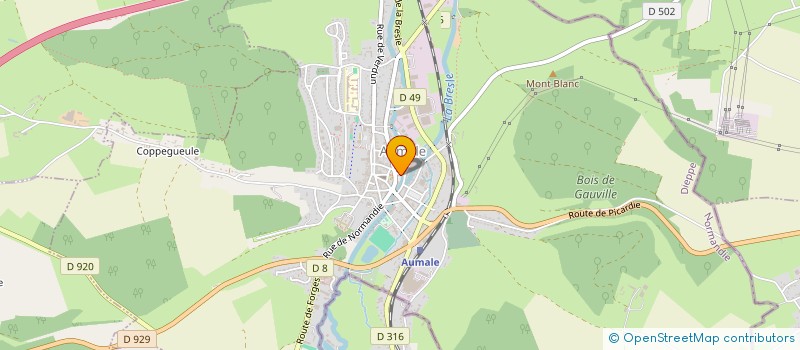 localisation de l'entreprise SCI DU BORD DE LA BRESLE  HORNOY-LE-BOURG