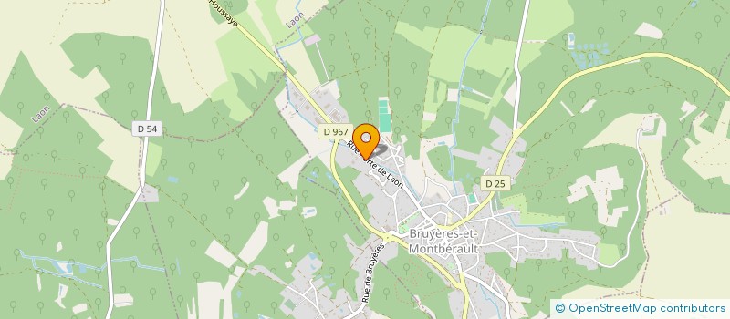 localisation de l'entreprise SCI DU BORD DE LA SAULX à BRUYERES-ET-MONTBERAULT