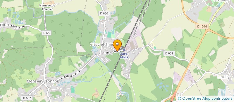 localisation de l'entreprise SCI DU BORD DE LA SORMONE  CLACY-ET-THIERRET