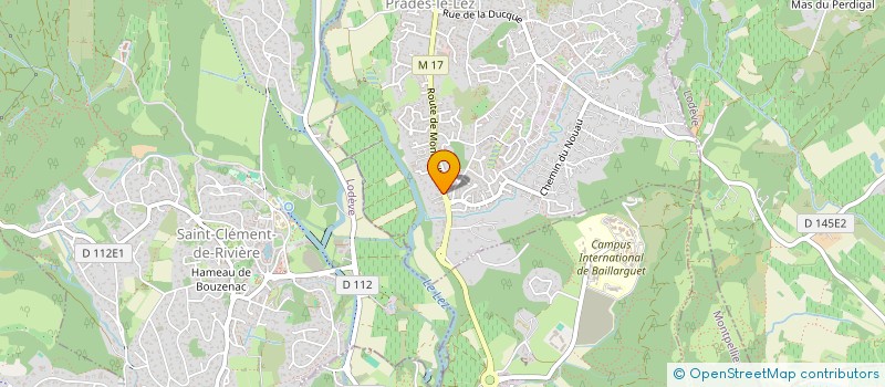 localisation de l'entreprise SCI DU BORD DE LEZ  PRADES-LE-LEZ