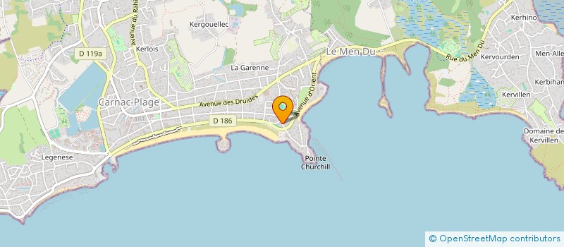 localisation de l'entreprise SCI DU BORD DE MER  CARNAC