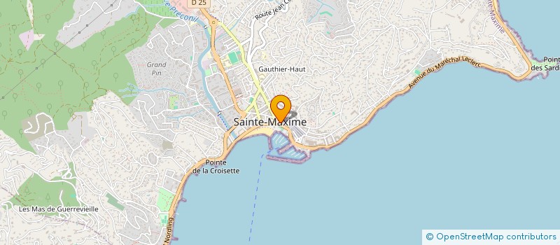 localisation de l'entreprise SCI DU BORD DE MER à SAINTE-MAXIME